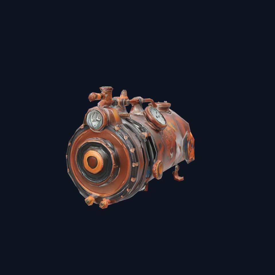 Vintage Steampunk Boiler model pack